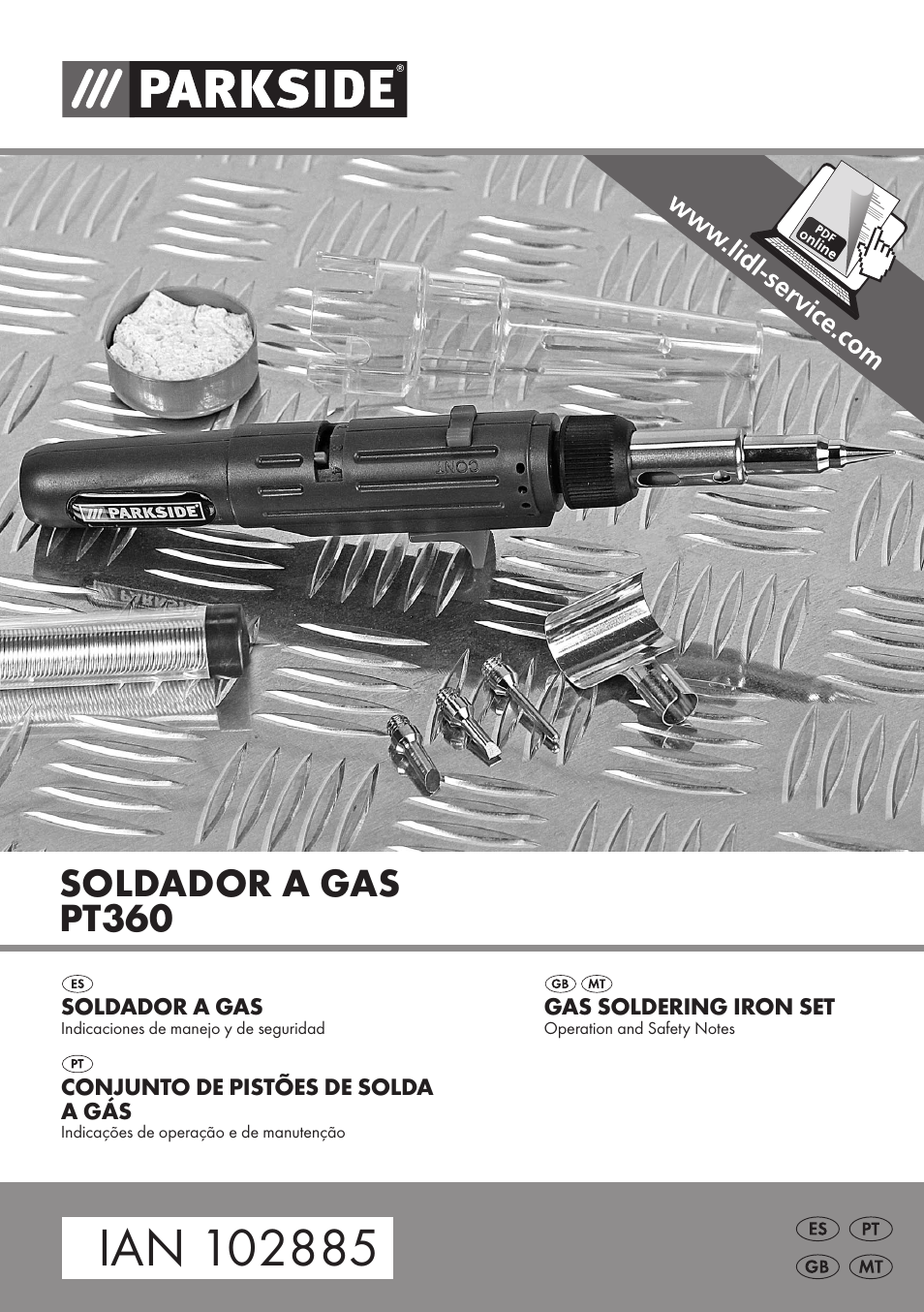 Parkside PT360 User Manual | 44 pages