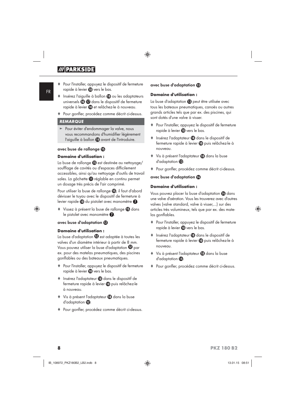 Parkside PKZ 180 B2 User Manual | Page 11 / 38