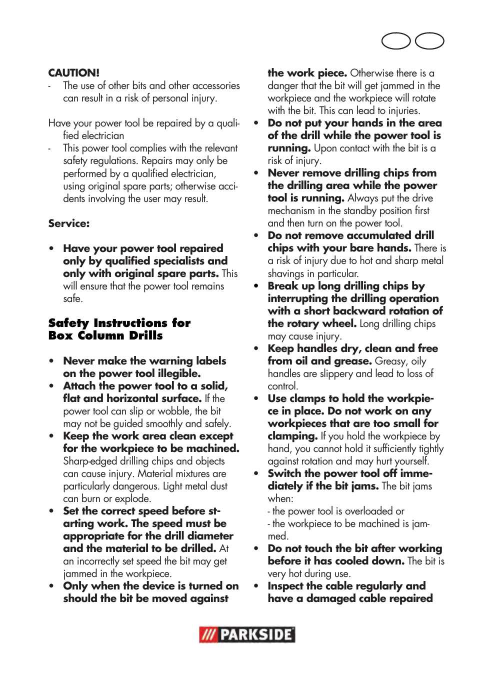 Mt gb | Parkside PTBM 500 A1 User Manual | Page 57 / 90