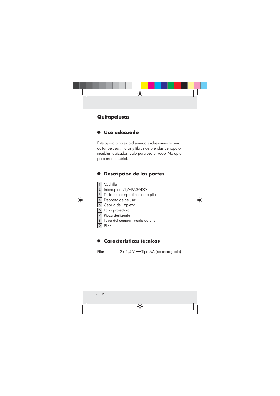 Aquapur Z31136 Lint Remover User Manual | Page 6 / 44