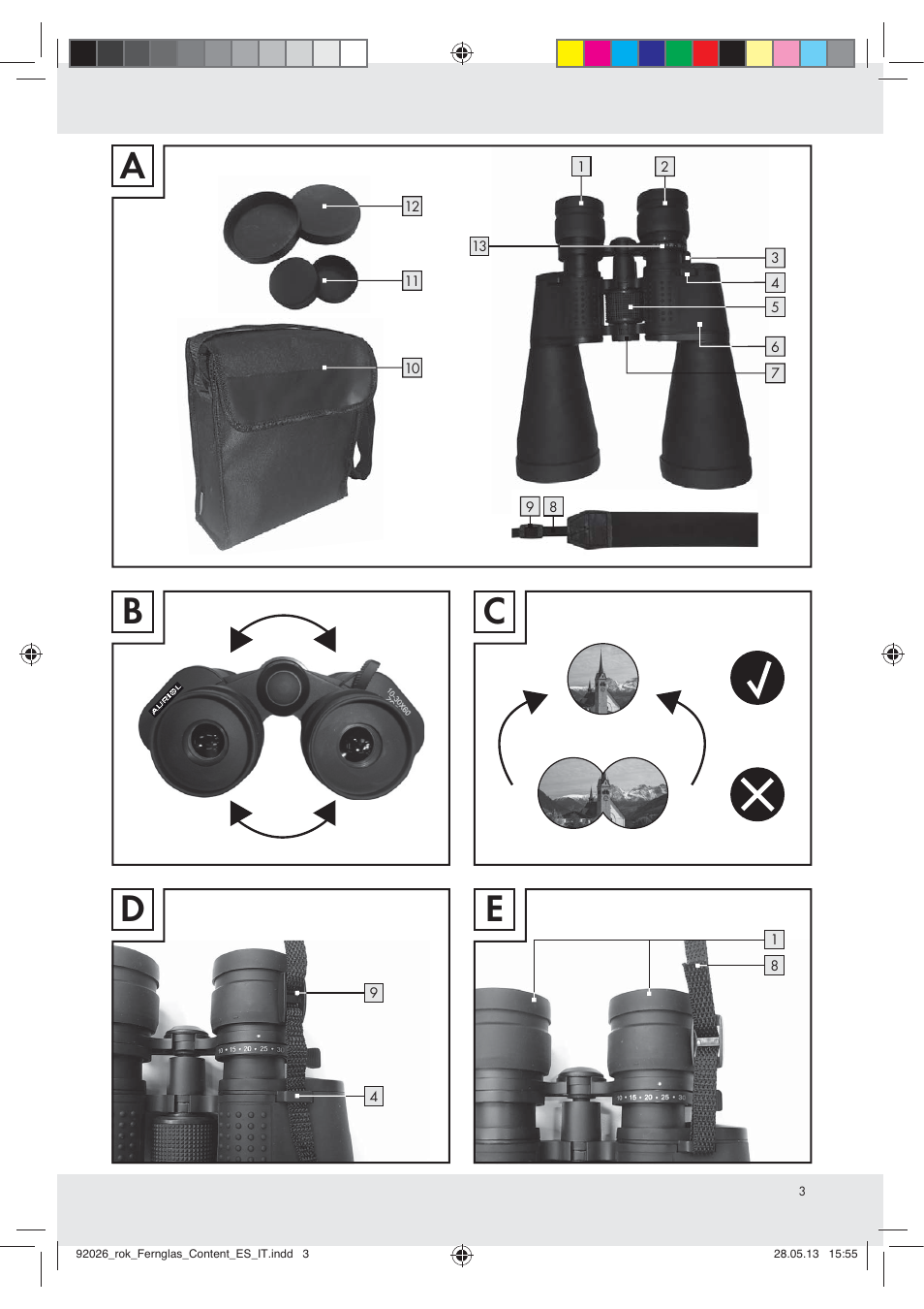 Bc d e | Auriol Z30373 User Manual | Page 3 / 16