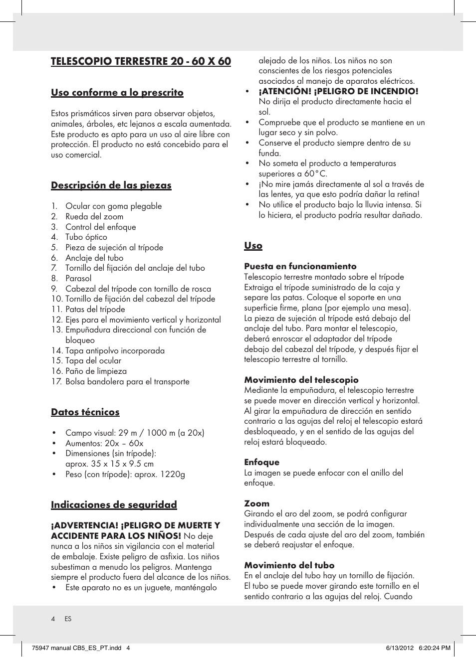 Auriol Z31261 User Manual | Page 4 / 12
