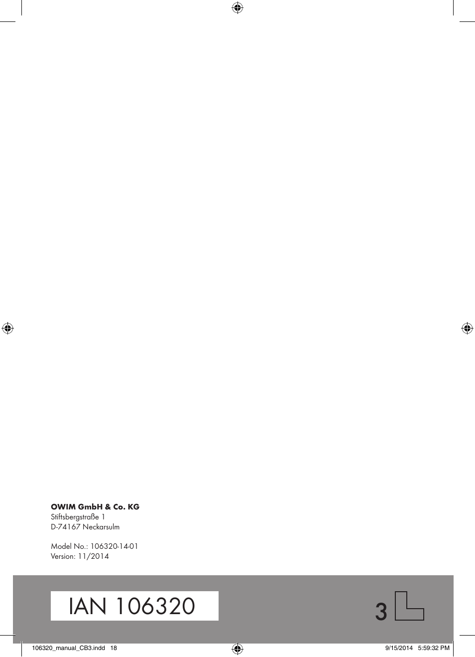 Auriol 106320-14-01 User Manual | Page 18 / 18