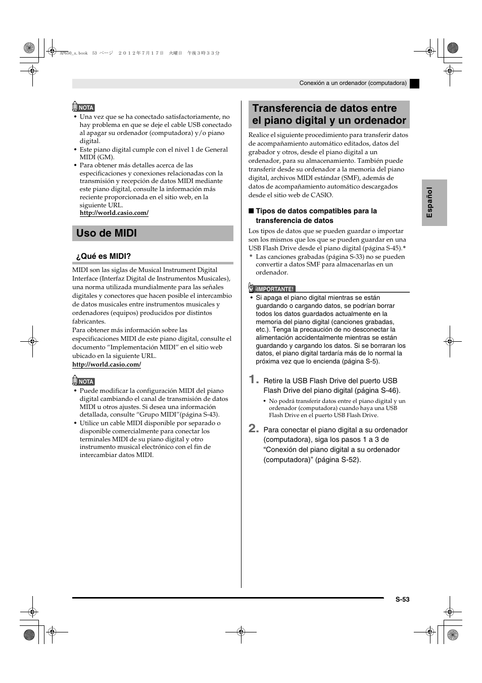 Casio AP-650M User Manual | Page 55 / 84