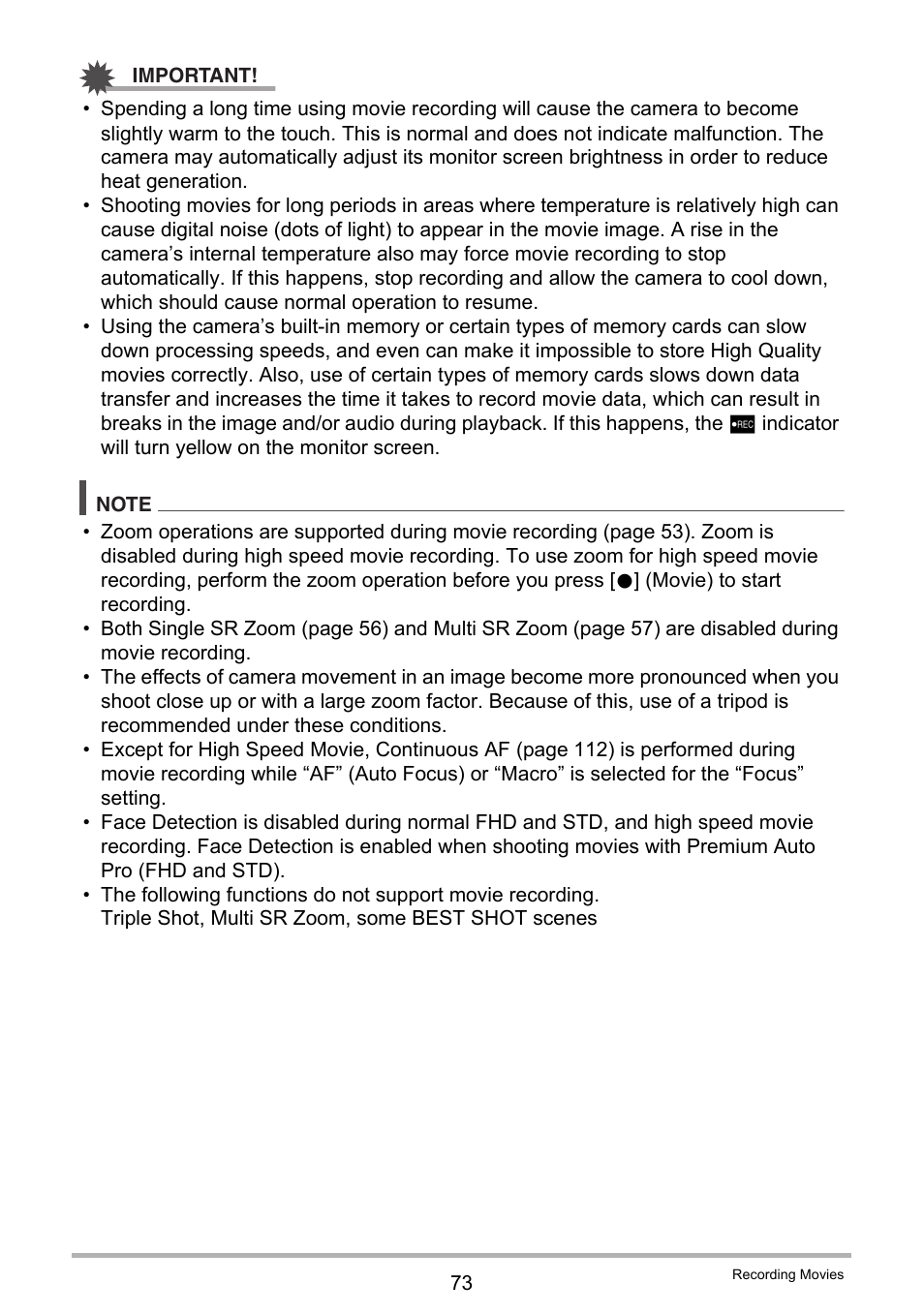 Casio EX-FC500S User Manual | Page 73 / 248