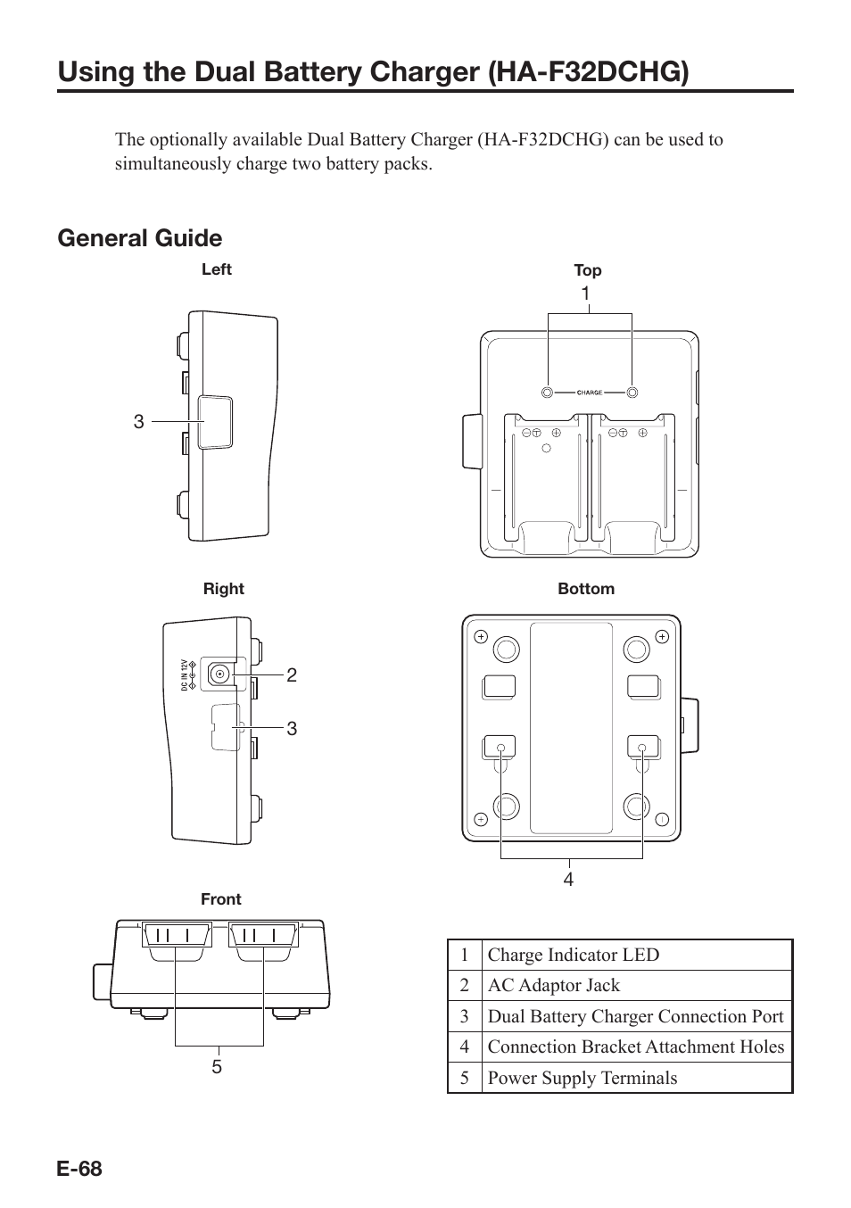 Using the dual battery charger (ha-f32dchg), General guide | Casio DT-X8 User Manual | Page 70 / 75