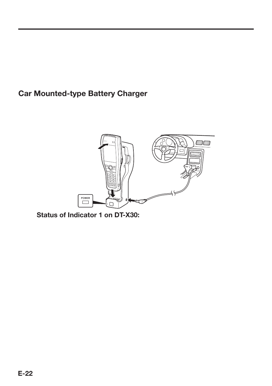 Car mounted-type battery charger | Casio DT-X30 User Manual | Page 24 / 59