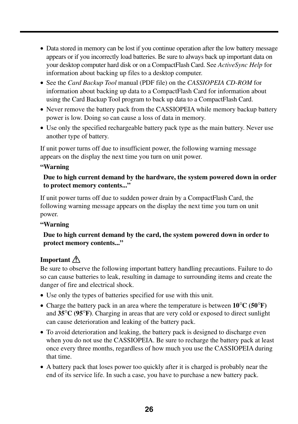 Casio EG-800 User Manual | Page 26 / 55
