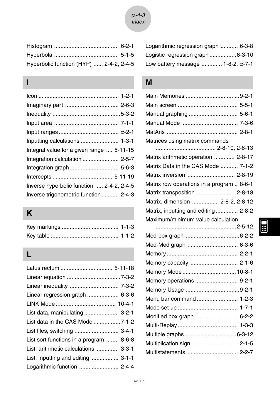 Casio ALGEBRA FX 2.0 PLUS Appendix User Manual | Page 13 / 33