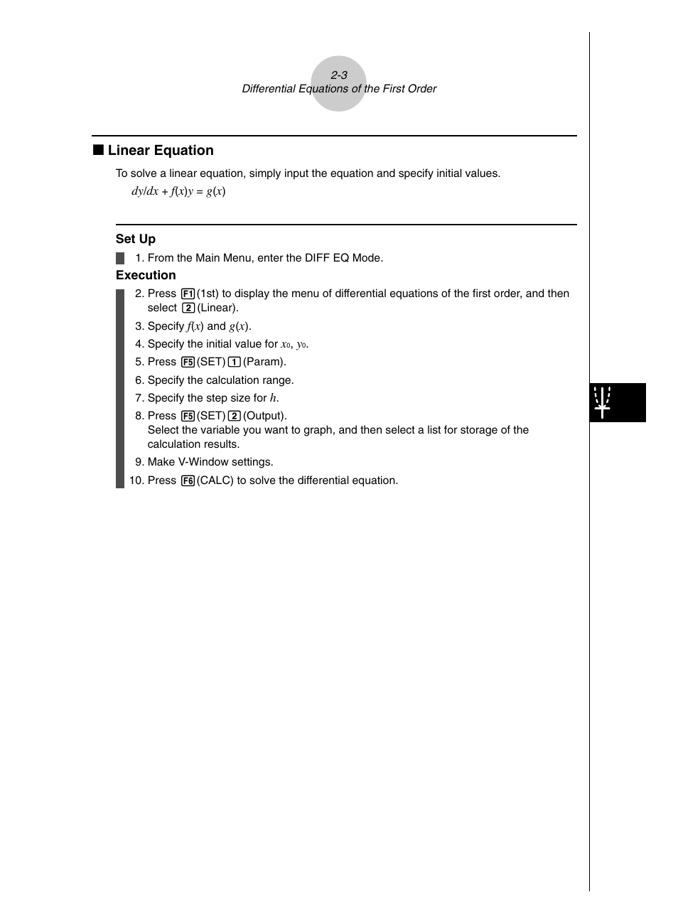 K linear equation | Casio ALGEBRA FX2.0 series User Manual | Page 6 / 22