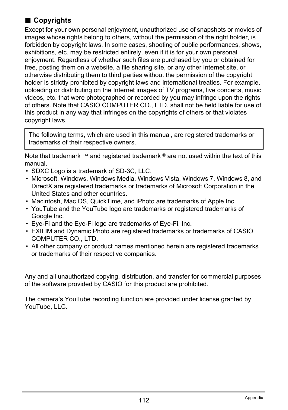 Casio EX-Z790 User Manual | Page 112 / 130
