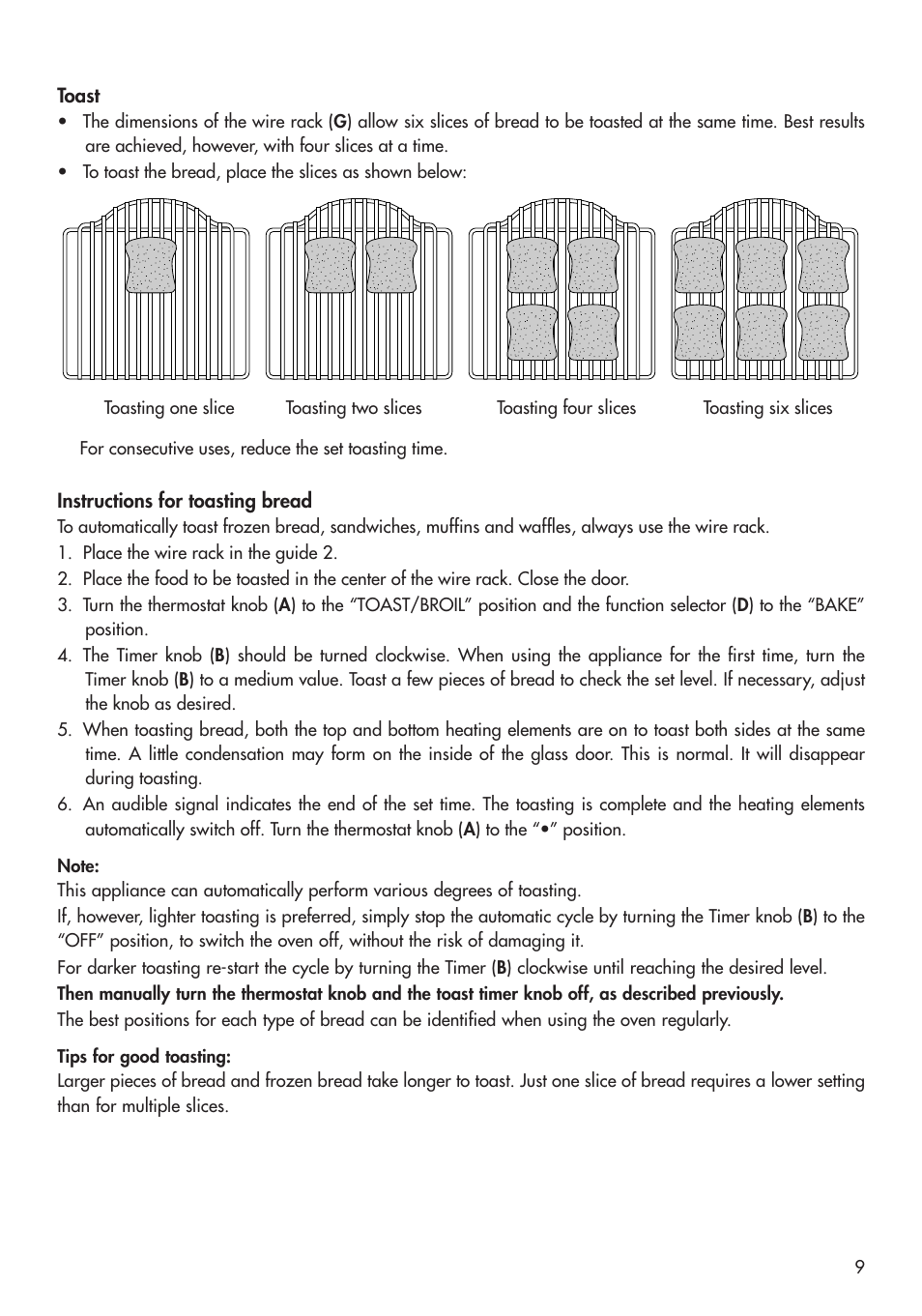 DeLonghi RO2058 User Manual | Page 9 / 24