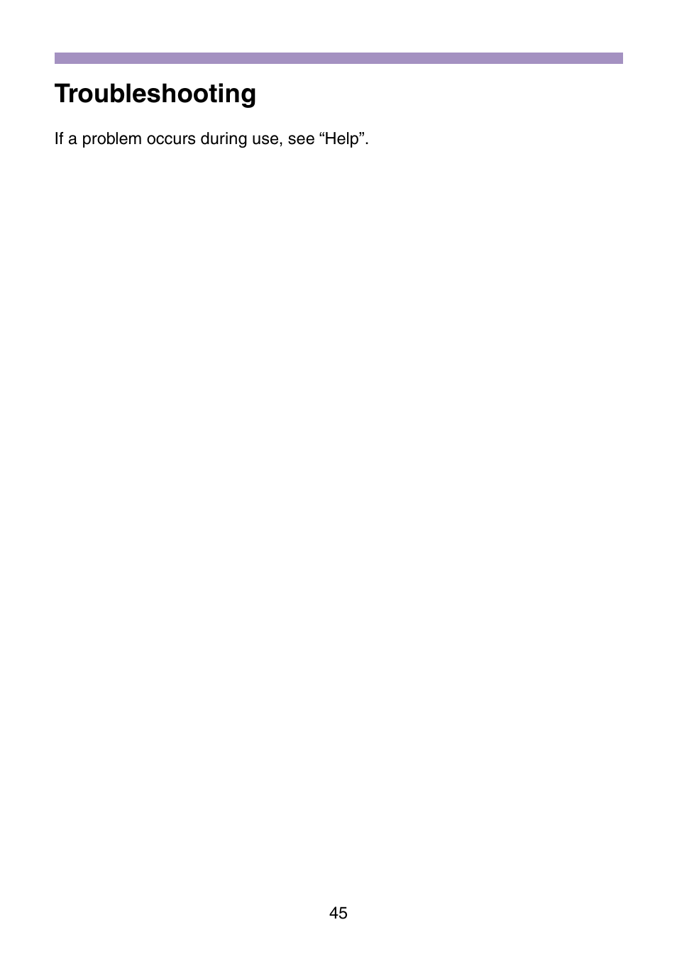 Troubleshooting | Casio Photo Loader v.1.1 User Manual | Page 46 / 47