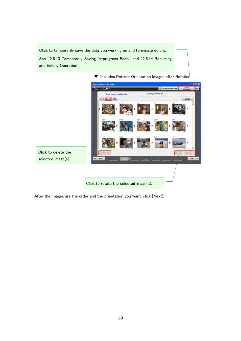 Casio Photo Loader with HOT ALBUM User Manual | Page 59 / 174