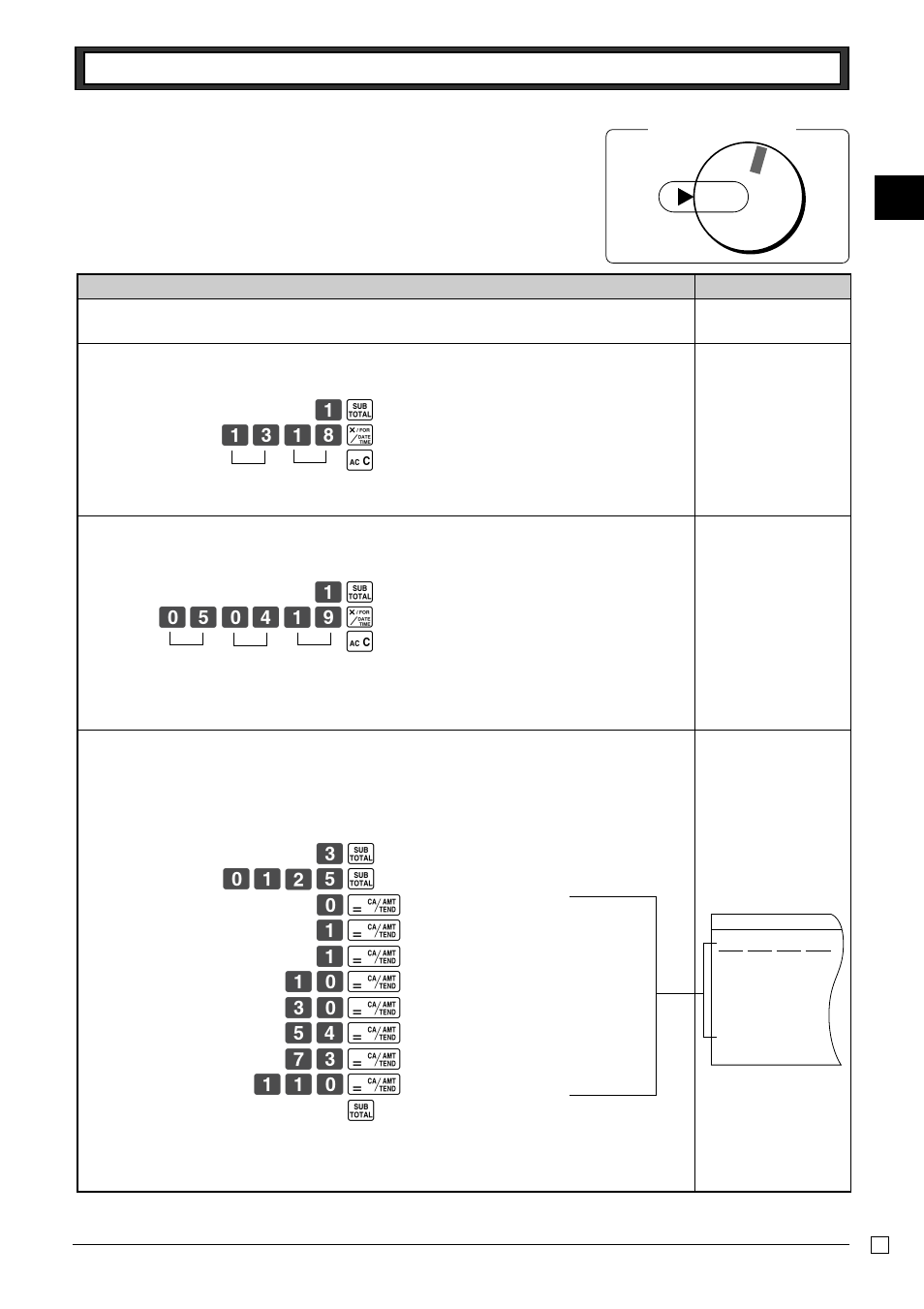 Basic programming for quick start, Zk zcz< h y | Casio PCR-262 User Manual | Page 11 / 44