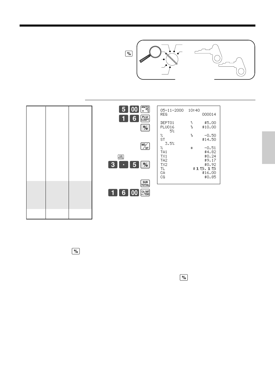 Basic operations and setups registering discounts | Casio PCR-365A User Manual | Page 35 / 98