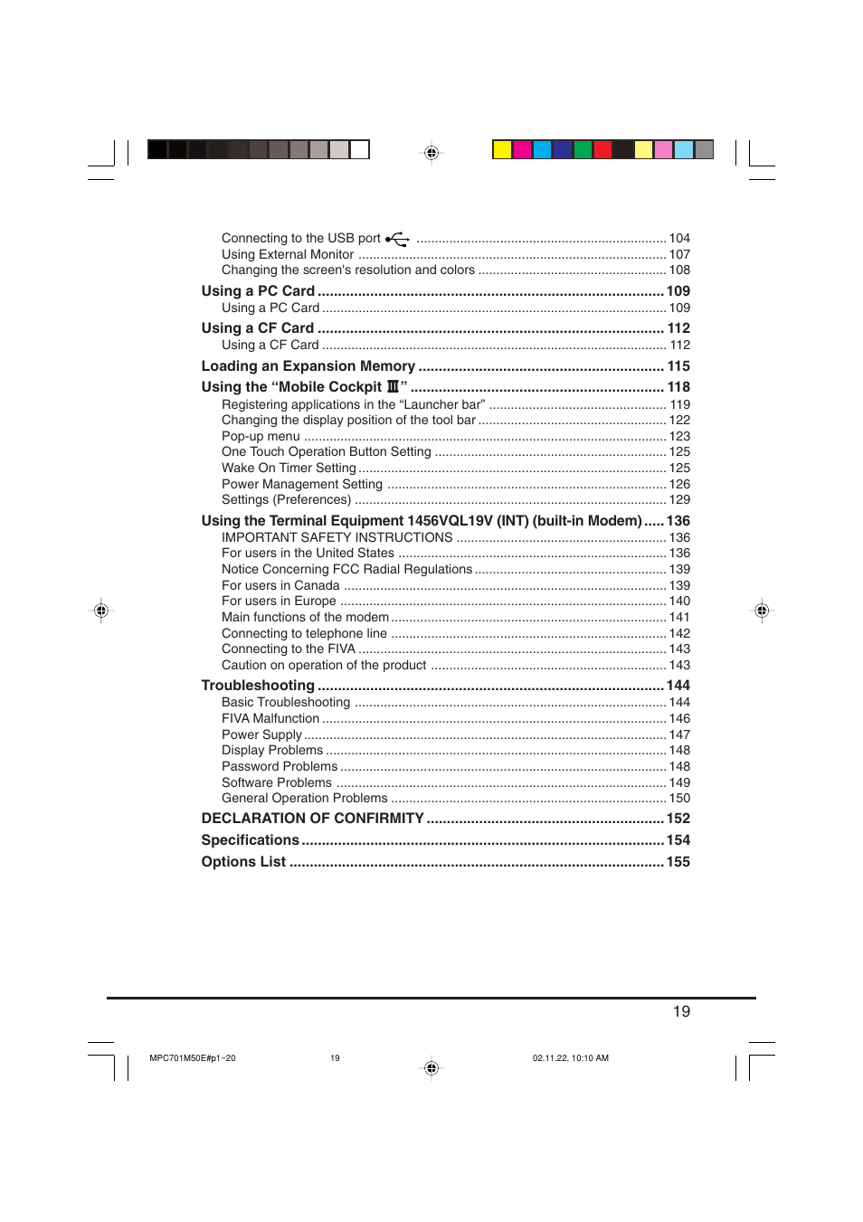 Casio MPC-701 User Manual | Page 21 / 160
