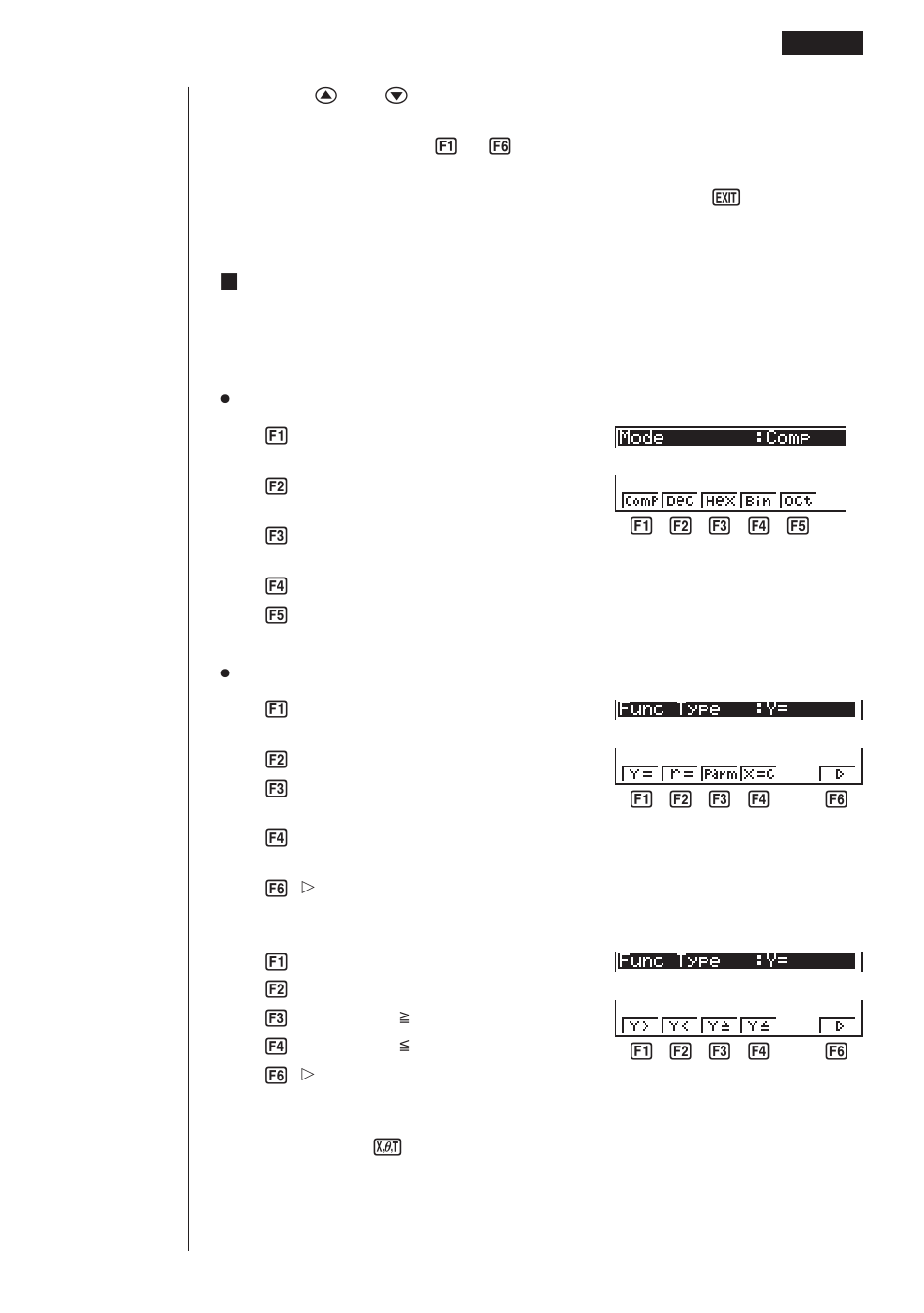 Kset up screen function key menus | Casio fx-9750G Getting Acquainted User Manual | Page 34 / 43