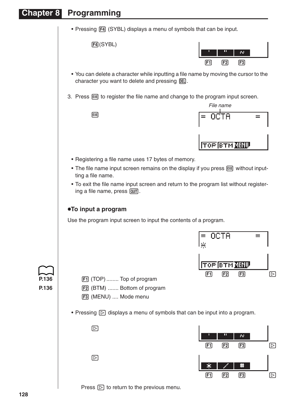 Chapter 8 programming | Casio fx-7400G PLUS Programming User Manual | Page 4 / 38