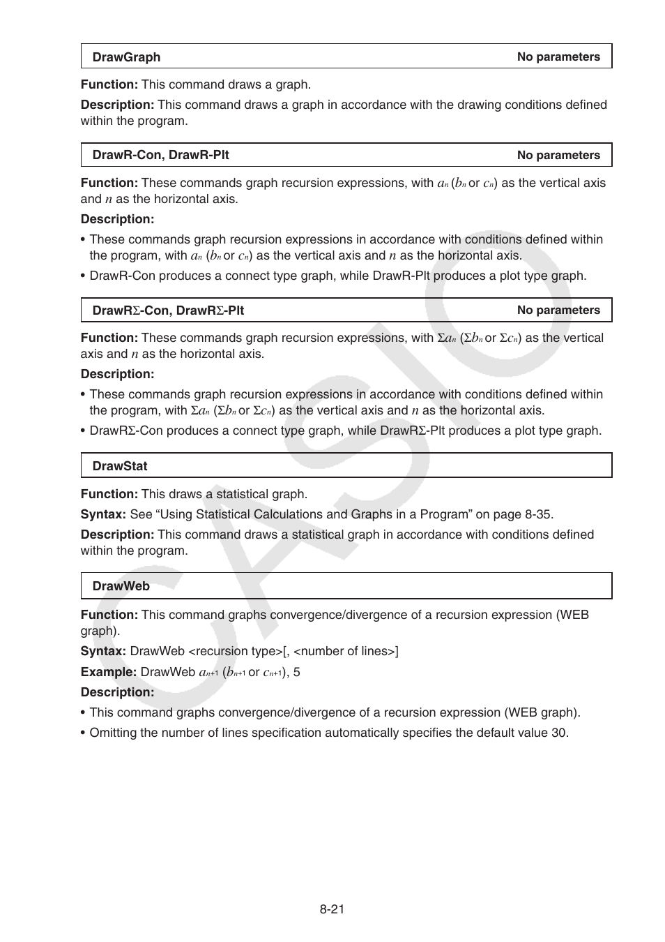 Casio FX-CG10 User Manual | Page 305 / 601