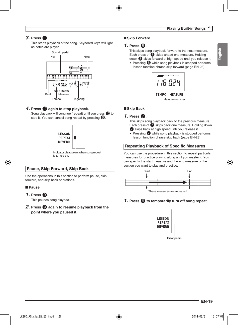 Casio LK-170 User Manual | Page 21 / 48