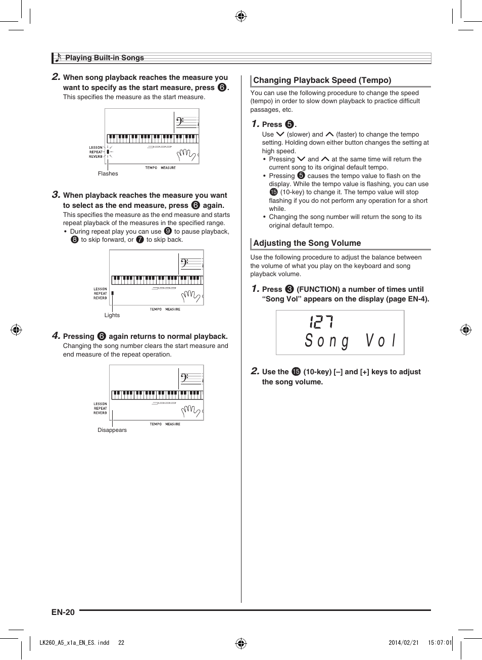 Casio LK-170 User Manual | Page 22 / 48