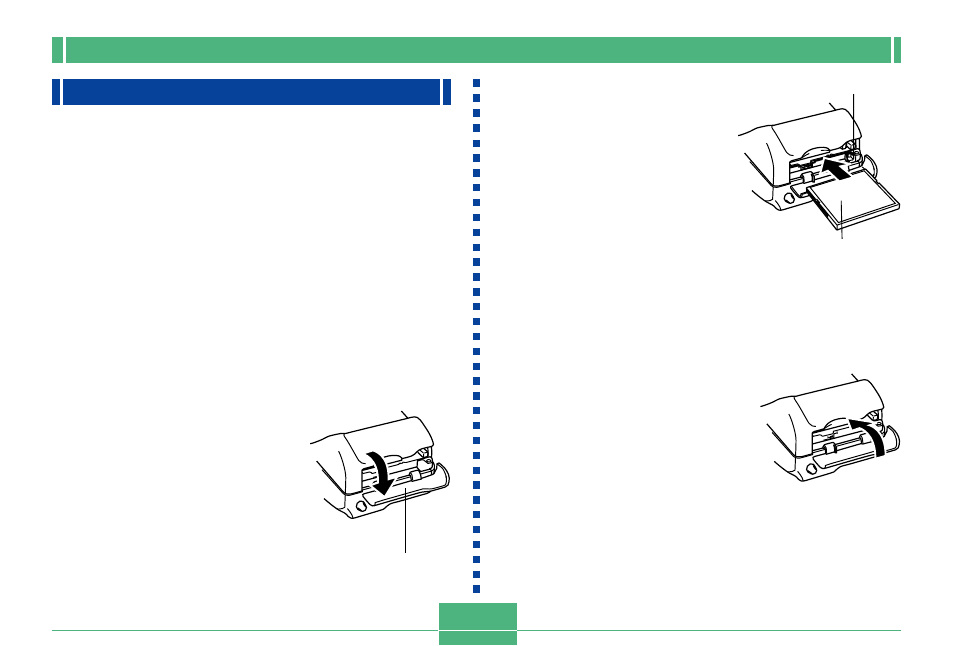 Memory cards, Inserting a memory card into the camera, E-39 2 | Casio QV-3500EX 1 User Manual | Page 39 / 47