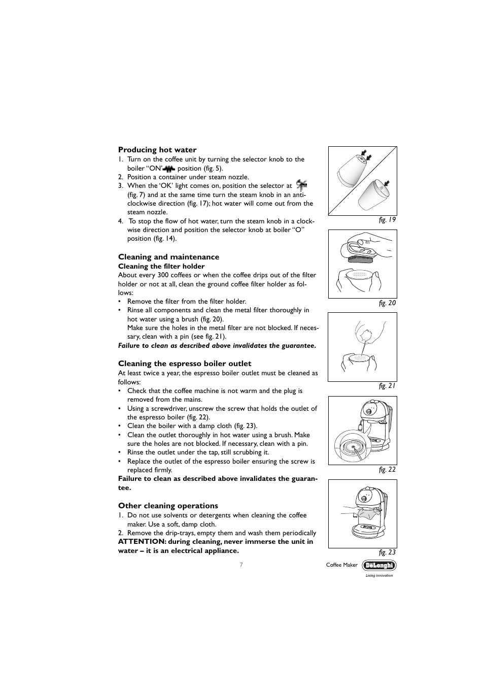 DeLonghi EC190 User Manual | Page 7 / 12