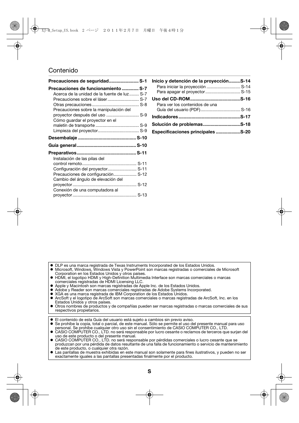 Casio XJ-M140 (A9****) Fonctionnement de base User Manual | Page 46 / 72