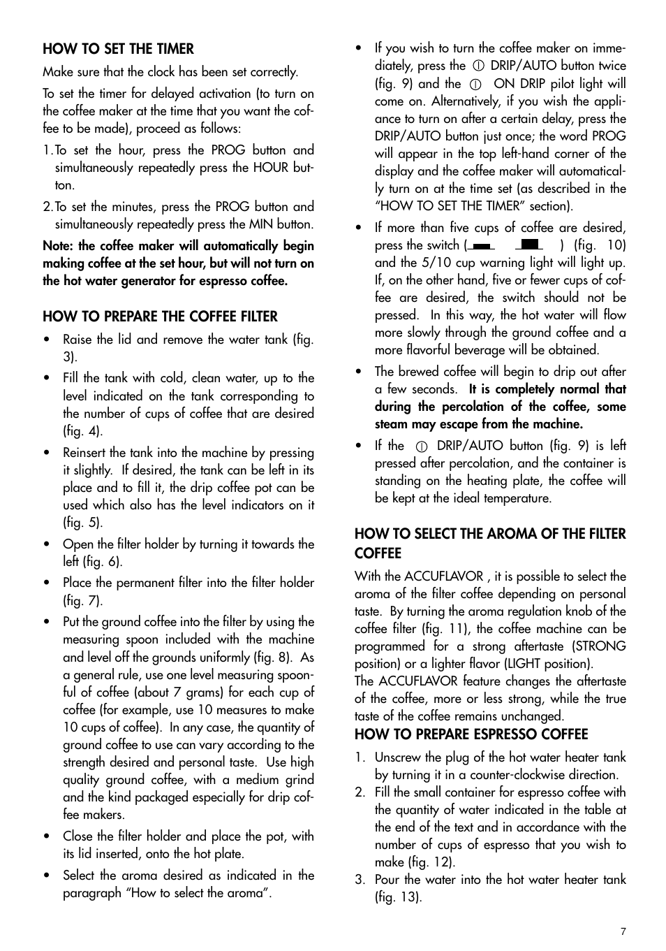 DeLonghi BCO110 User Manual | Page 7 / 13