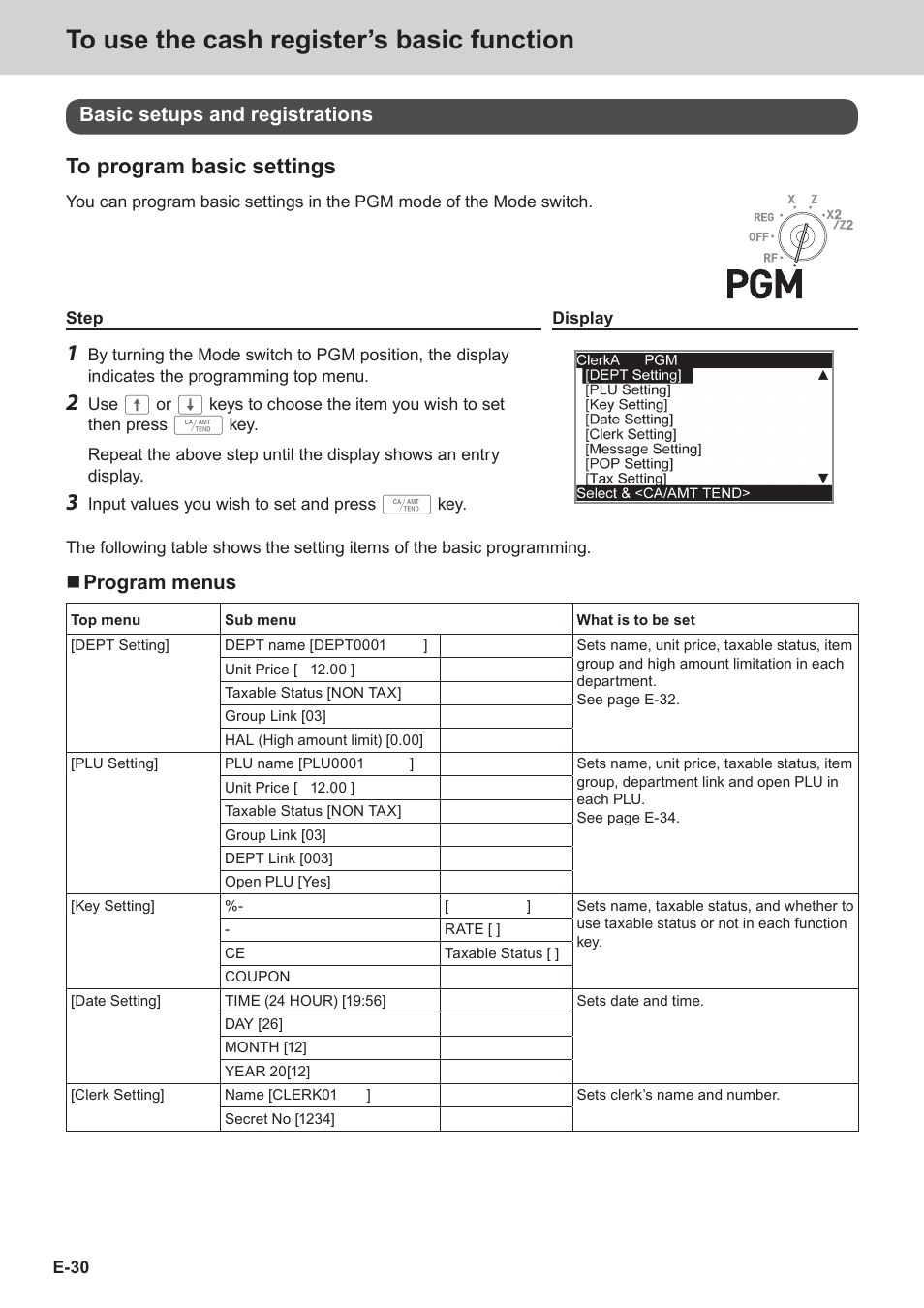 Casio SE-C3500 Manual User Manual | Page 30 / 136
