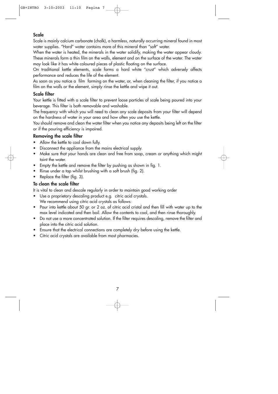 DeLonghi ME 28 User Manual | Page 7 / 7