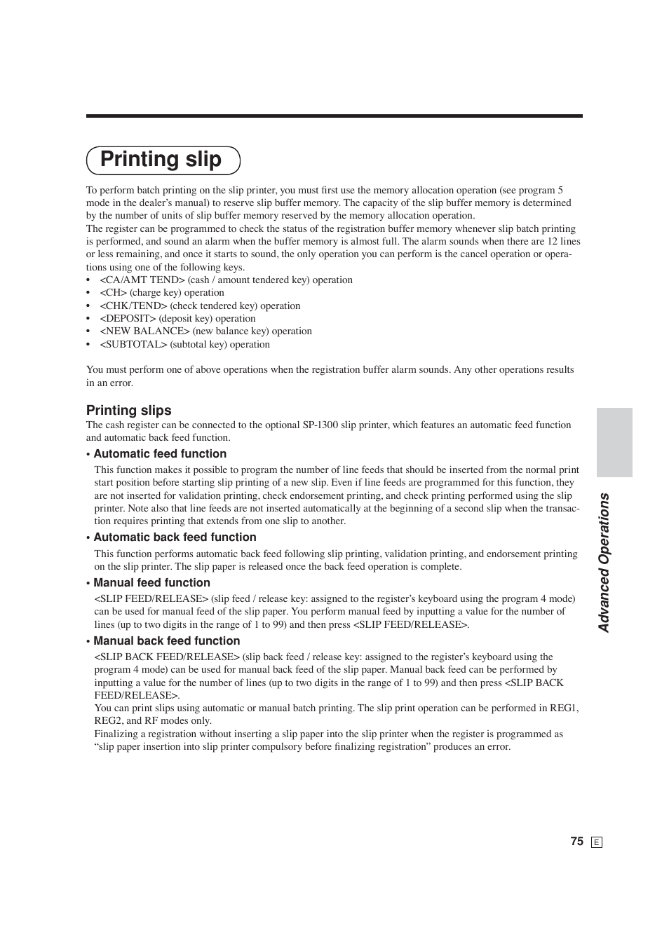 Printing slip | Casio SE-S6000 User Manual | Page 76 / 134