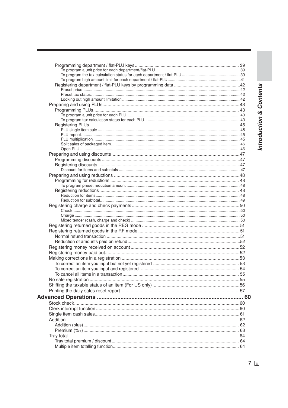 Intr oduction & contents | Casio SE-S6000 User Manual | Page 8 / 134