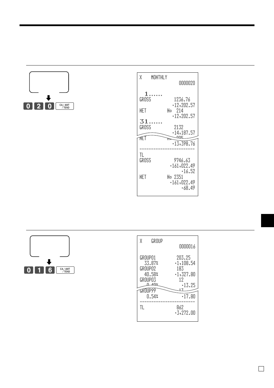 X1/z1, Ad v anced operations, 020 f | 016 f | Casio TK-3200 User Manual | Page 99 / 118