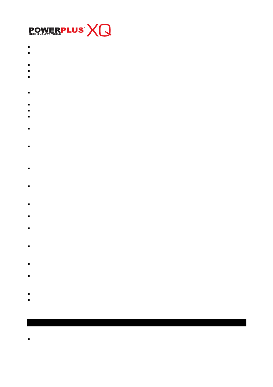On/off switch, General operation, Basic operating | General cutting instructions, Felling a tree, Powxqg4040, 10 general cutting instructions | Powerplus POWXQG4040 CHAINSAW 2400W 405MM EN User Manual | Page 12 / 18