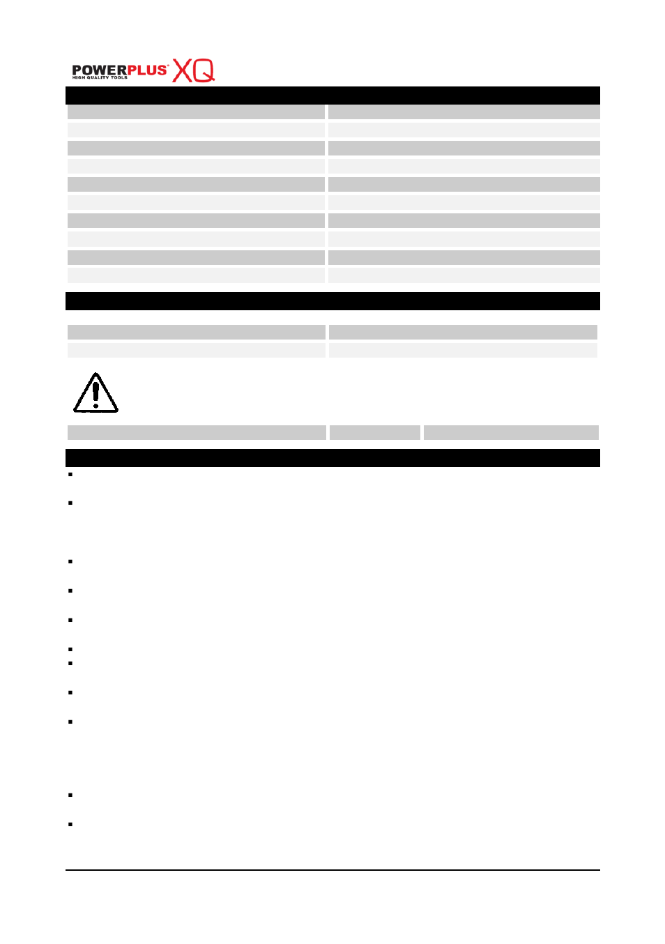 Technical details, Noise, Warranty | Powerplus POWXQG7556 LAWNMOWER 190CC 560MM EN User Manual | Page 18 / 19