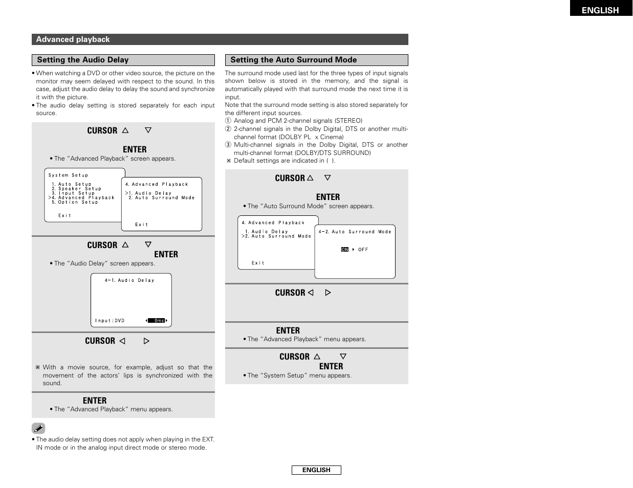 Denon AVR-786 User Manual | Page 45 / 68