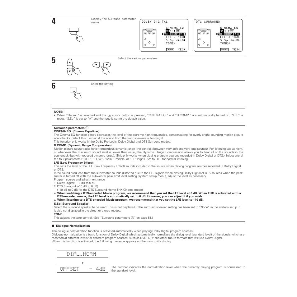 Denon AVR-5700 User Manual | Page 46 / 64