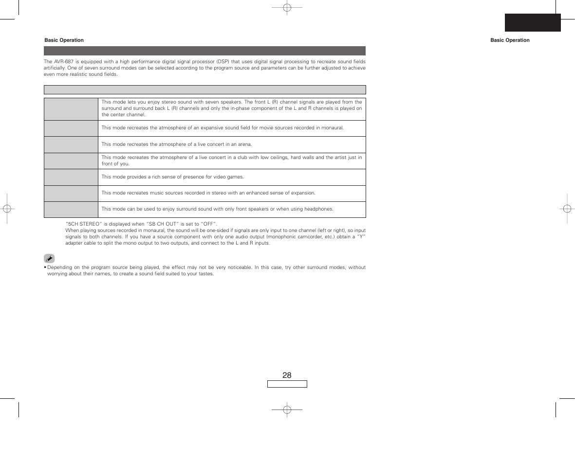 Denon AVR-687 User Manual | Page 31 / 64