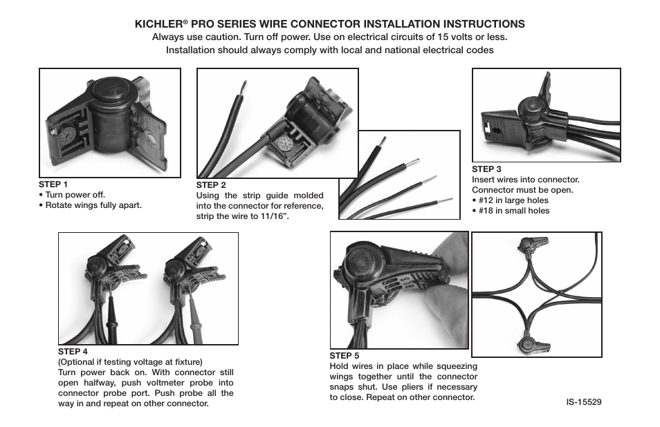 Kichler 15529 User Manual | 2 pages