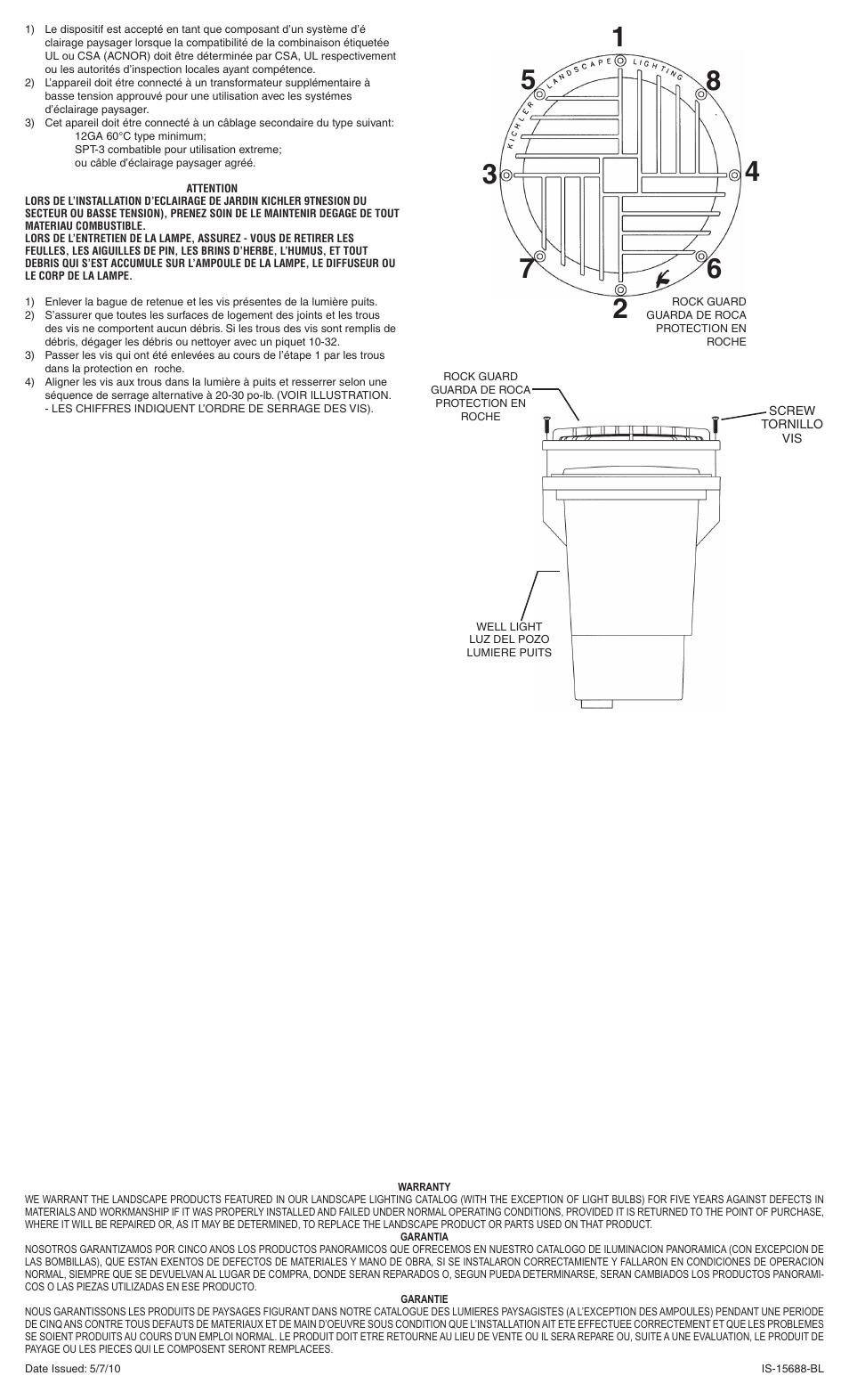 Kichler 15688 User Manual | Page 2 / 2