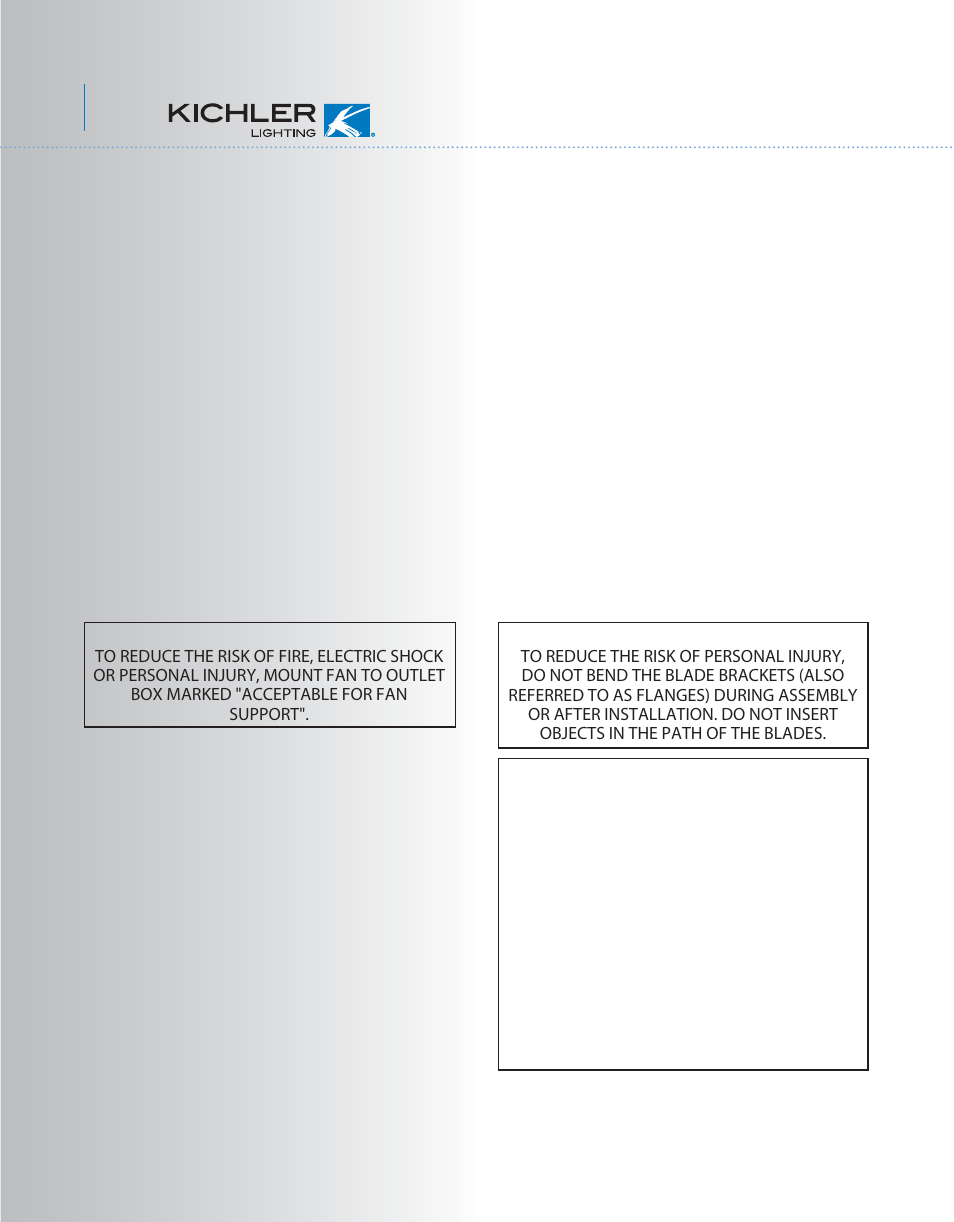 Kcl36+1l-300017-p1 | Kichler 300017 User Manual | Page 2 / 14
