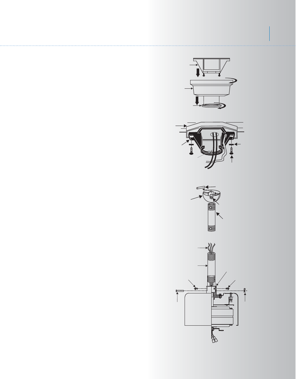 Kcl36+1l-300017-p4, Celino, Hanging the fan | Kichler 300017 User Manual | Page 5 / 14