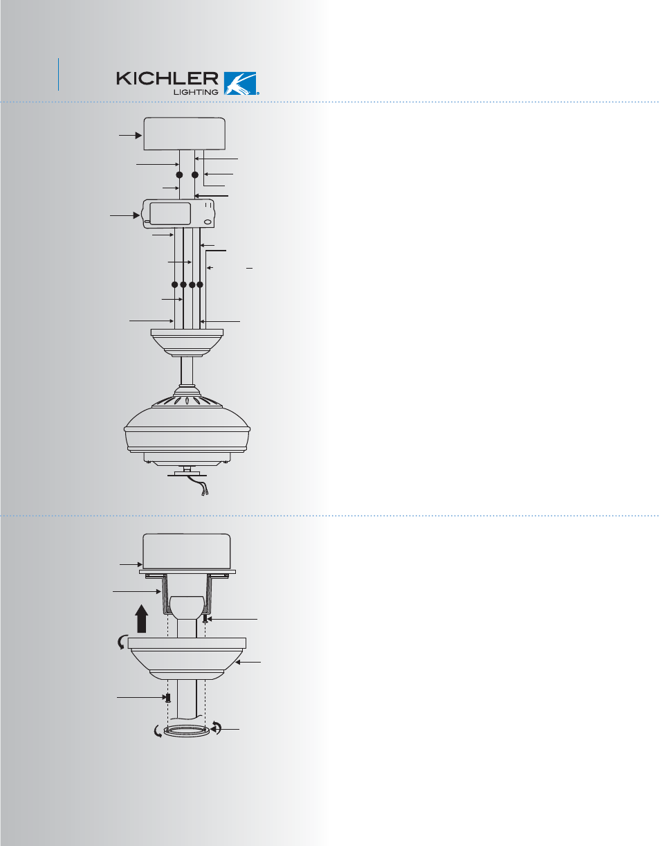 Kcl97-300262-p7, Finishing the installation | Kichler 300262 User Manual | Page 8 / 14