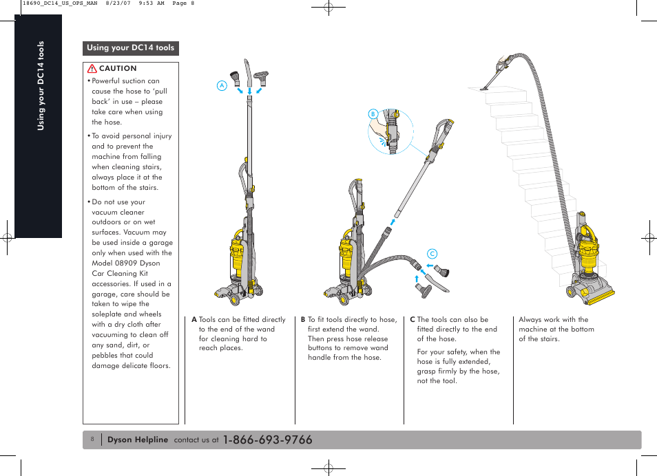 DYSON DC14 User Manual | Page 8 / 18