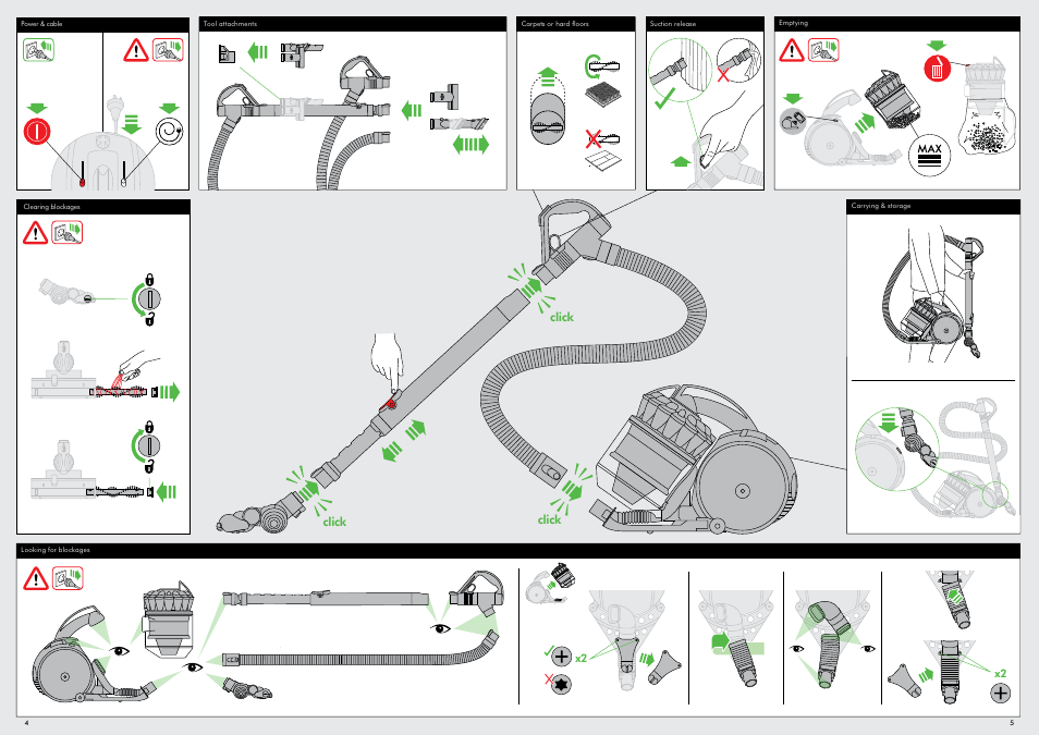 Click | DYSON DC39 User Manual | Page 3 / 7