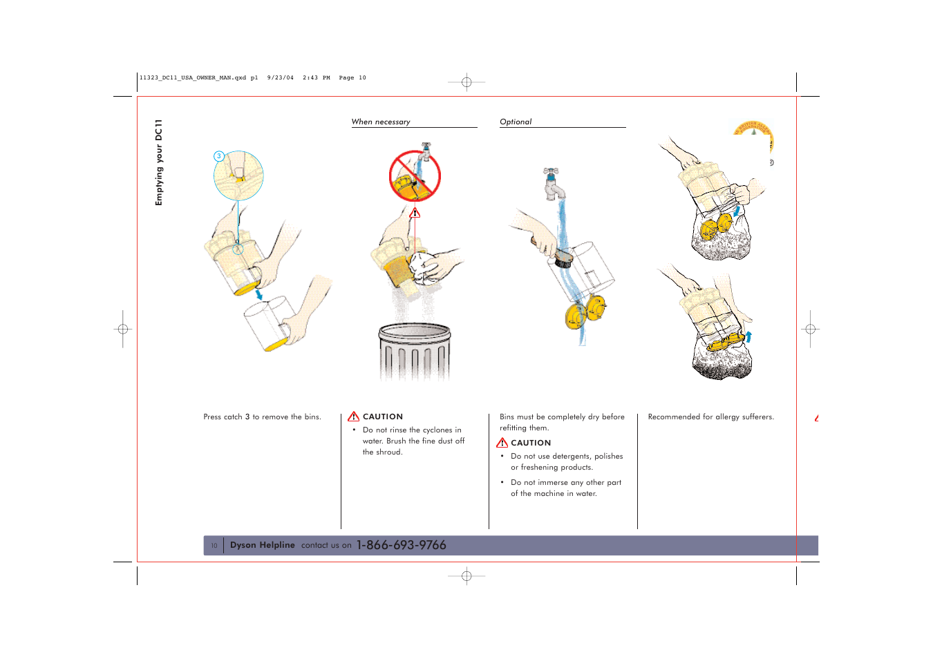 DYSON DC11 User Manual | Page 10 / 16