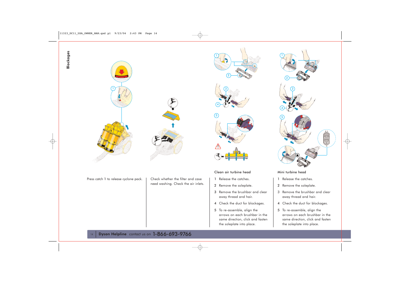 DYSON DC11 User Manual | Page 14 / 16