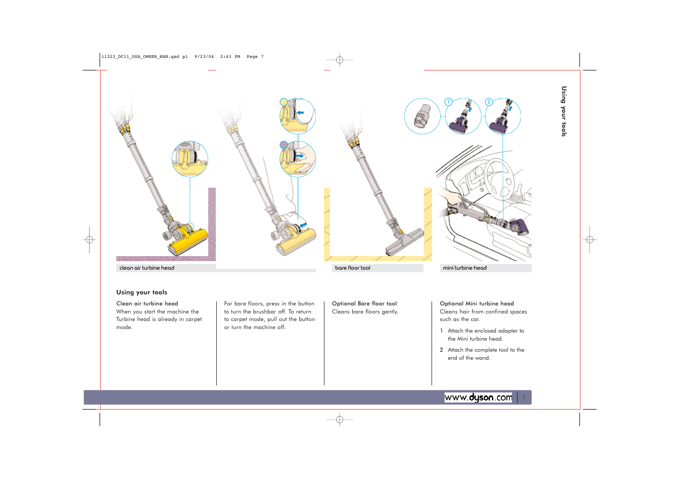 DYSON DC11 User Manual | Page 7 / 16